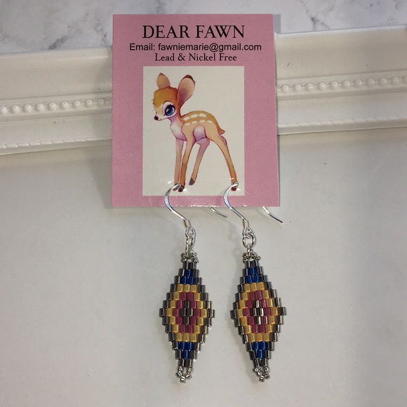 New sterling silver hook beaded sunshine earrings - Picture 3 of 8